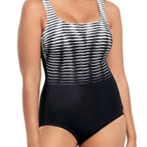 Reebok Other - Reebok |Women's Swimsuit Sport Fashion Mirage Scoop Neck Soft Cups Sz 14 NEW